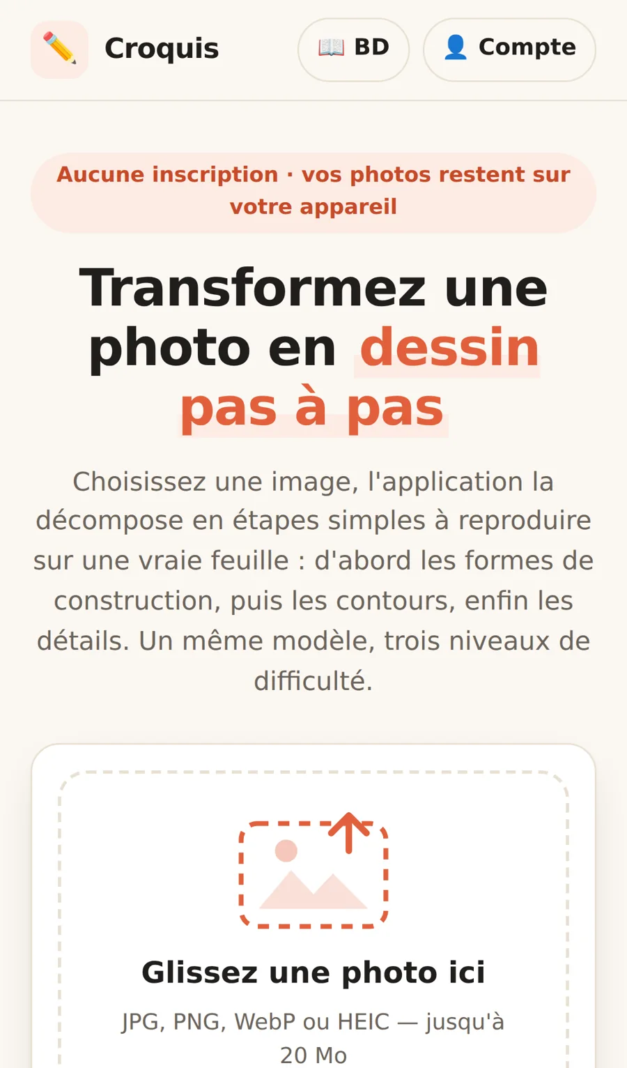 Choisir son modèle sur téléphone