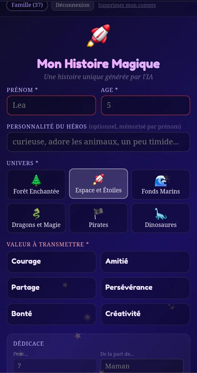 Créer son héros