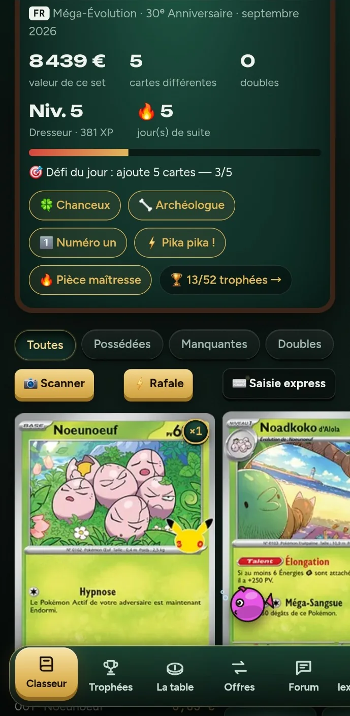 Son classeur numérique