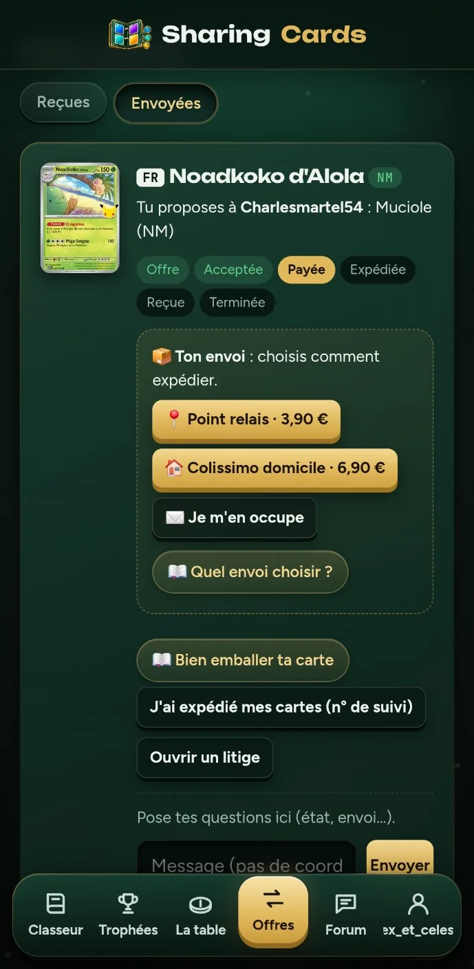 Suivre ses échanges